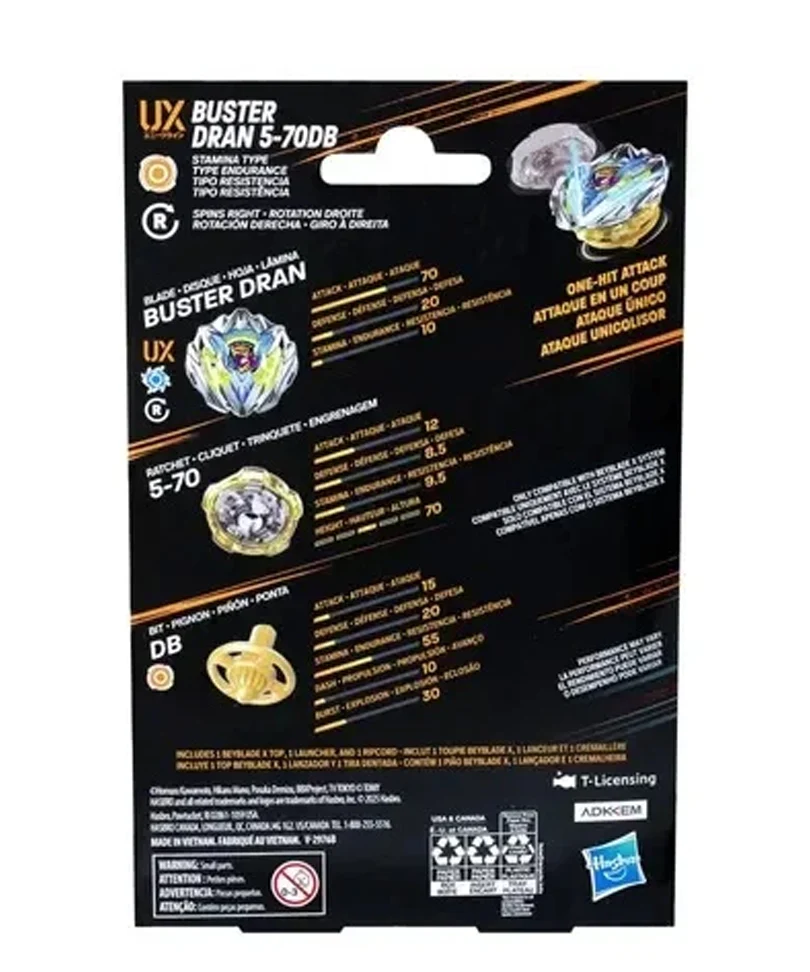 Beyblade X - Starter Pack: Buster Dran 5-70DB UX - immagine 3
