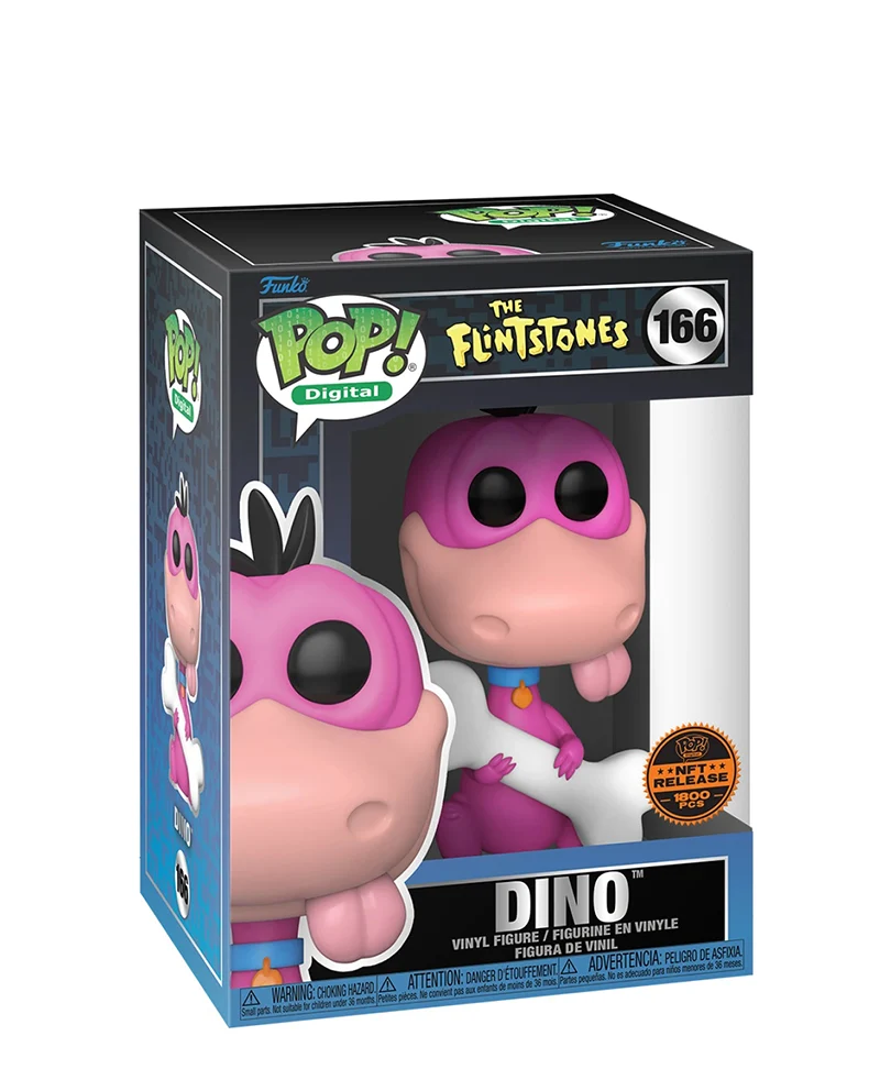 Pink Dino with Bone