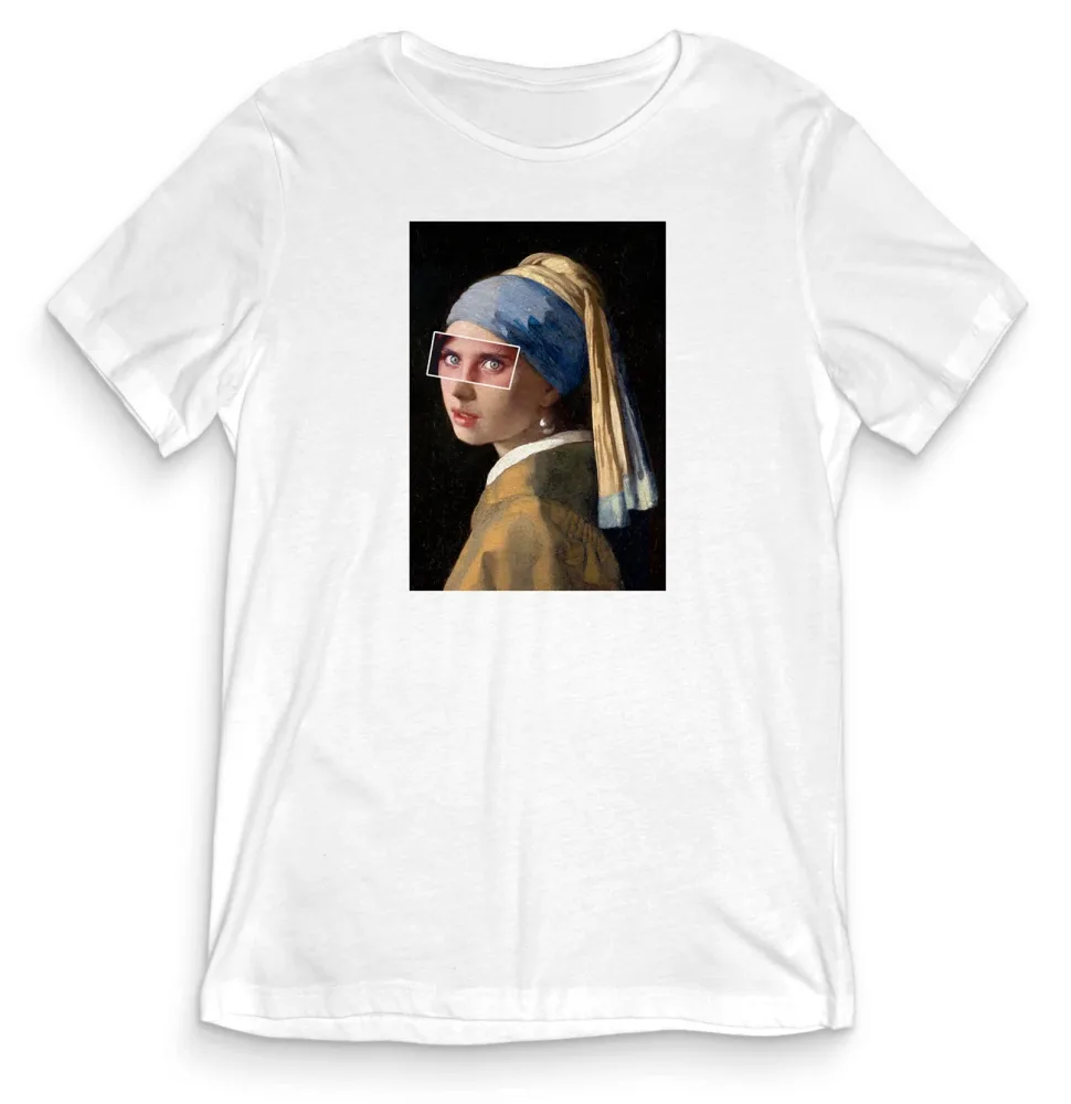 TeesBlitz Collection T-Shirt maglia The Girl with the Green Eyes Alternative Art ART003 - immagine 2