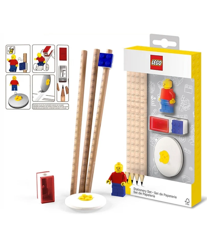 Set 4 Matite con Minifigure