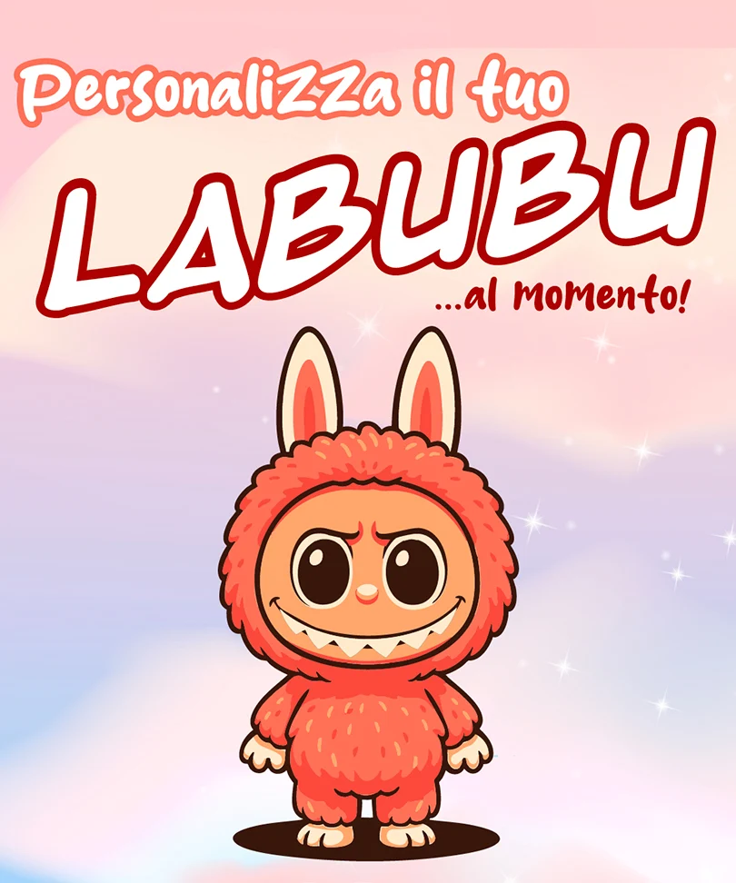 Labubu Personalizzato Stampato in 3D - immagine 3