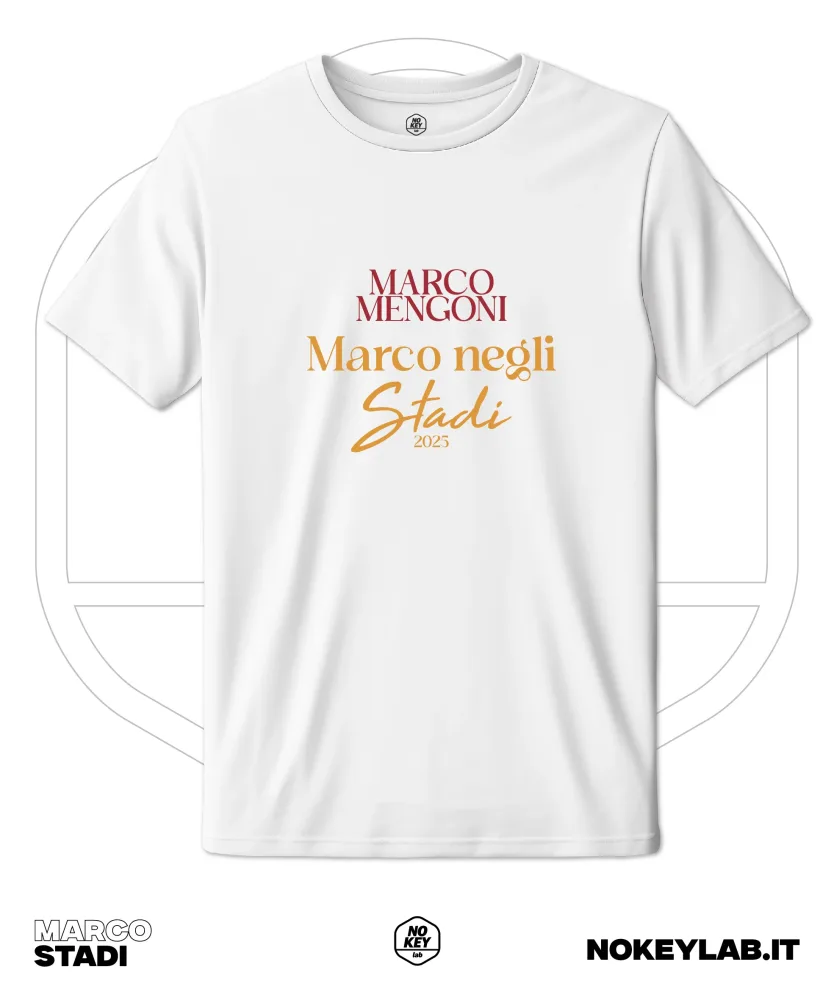 Maglia Tour Marco Mengoni | T-Shirt Fan Stile Pop Italiano
