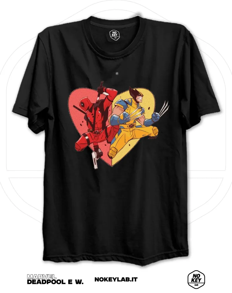 Maglia Deadpool e Wolverine | T-Shirt Supereroi Marvel