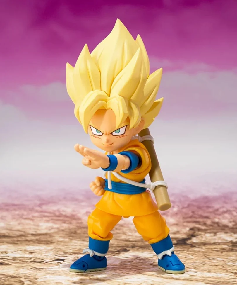 Dragon Ball - Mini Super Saiyan Son Goku (Daima) - Action Figure S.H. Figuarts 8 cm - immagine 3