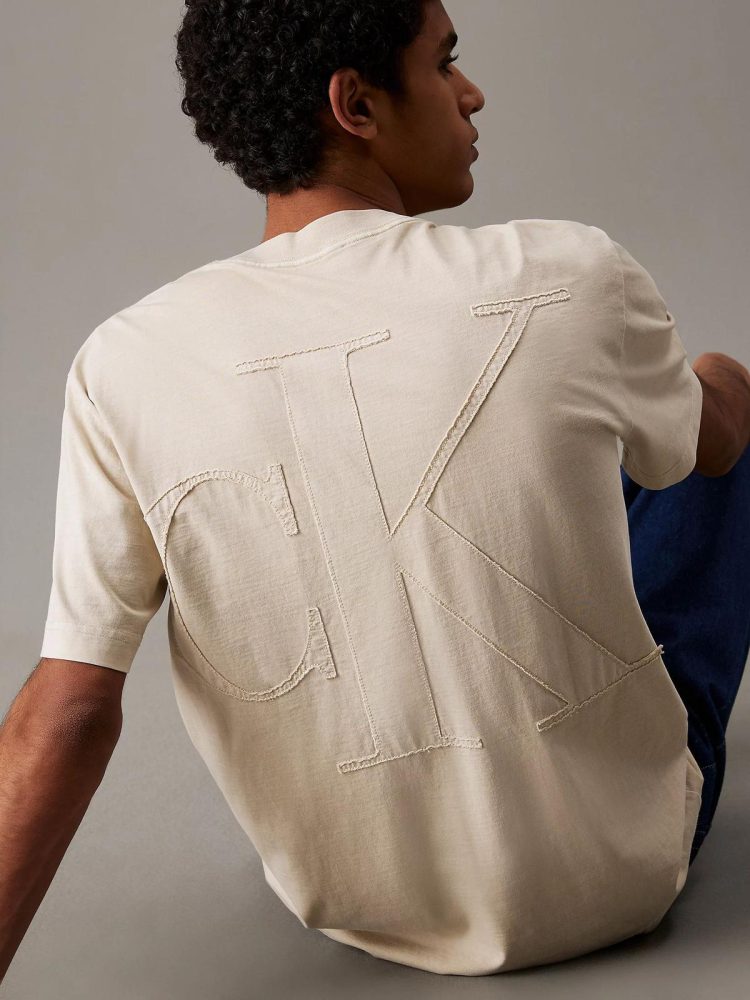 Calvin Klein T Shirt Uomo Bold Washed Ck - immagine 3