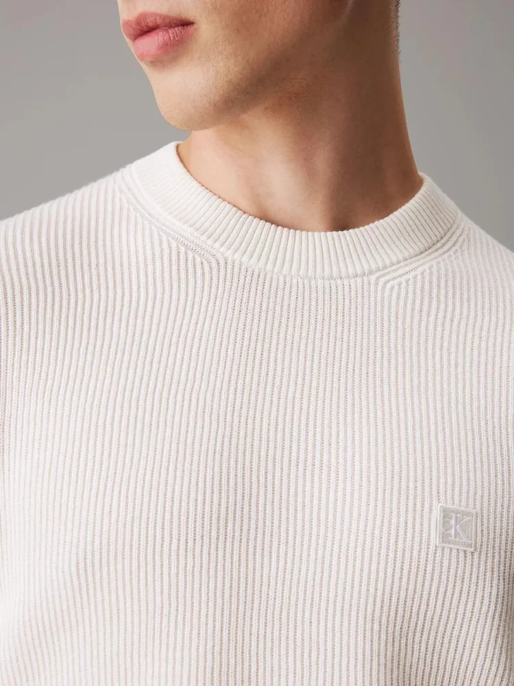 Calvin Klein Maglia Uomo Ck Embro Badge Sweater - immagine 3