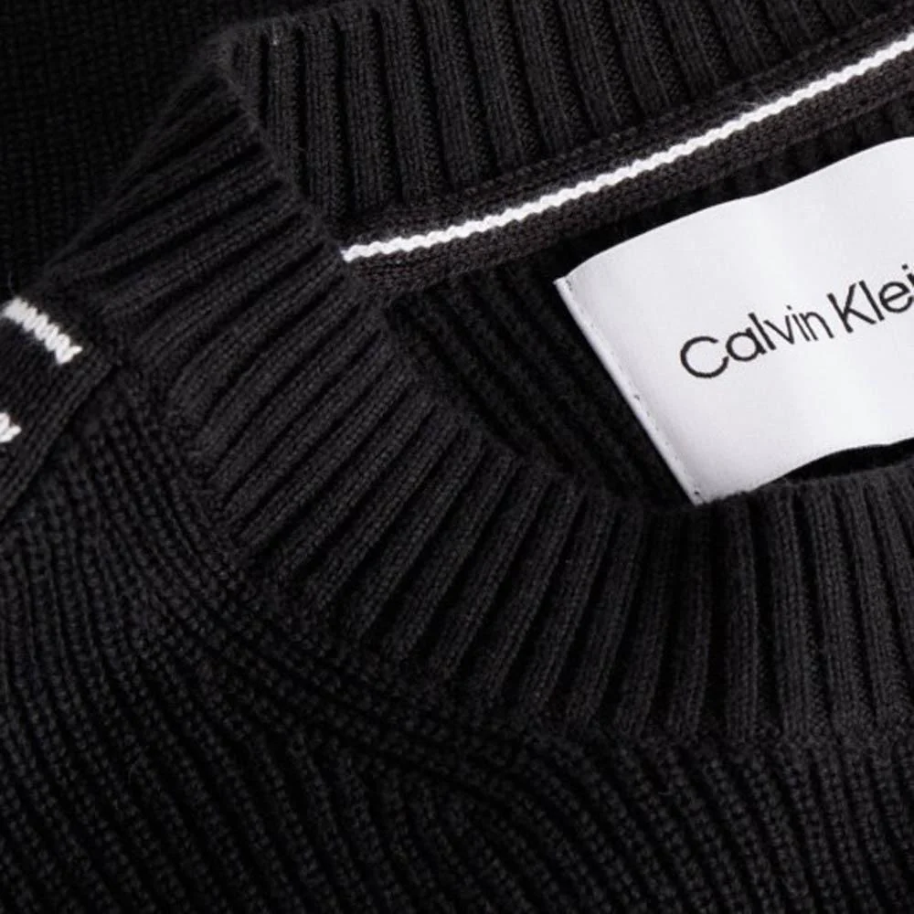Calvin Klein Maglia Uomo Girocollo Logo Tape - immagine 3