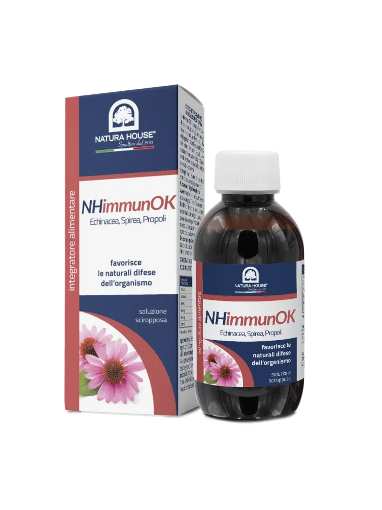 NH IMMUNOK Rafforza le Difese Immunitarie - Echinacea, Spirea, Propoli, Ribes Nero, Elicriso - immagine 2