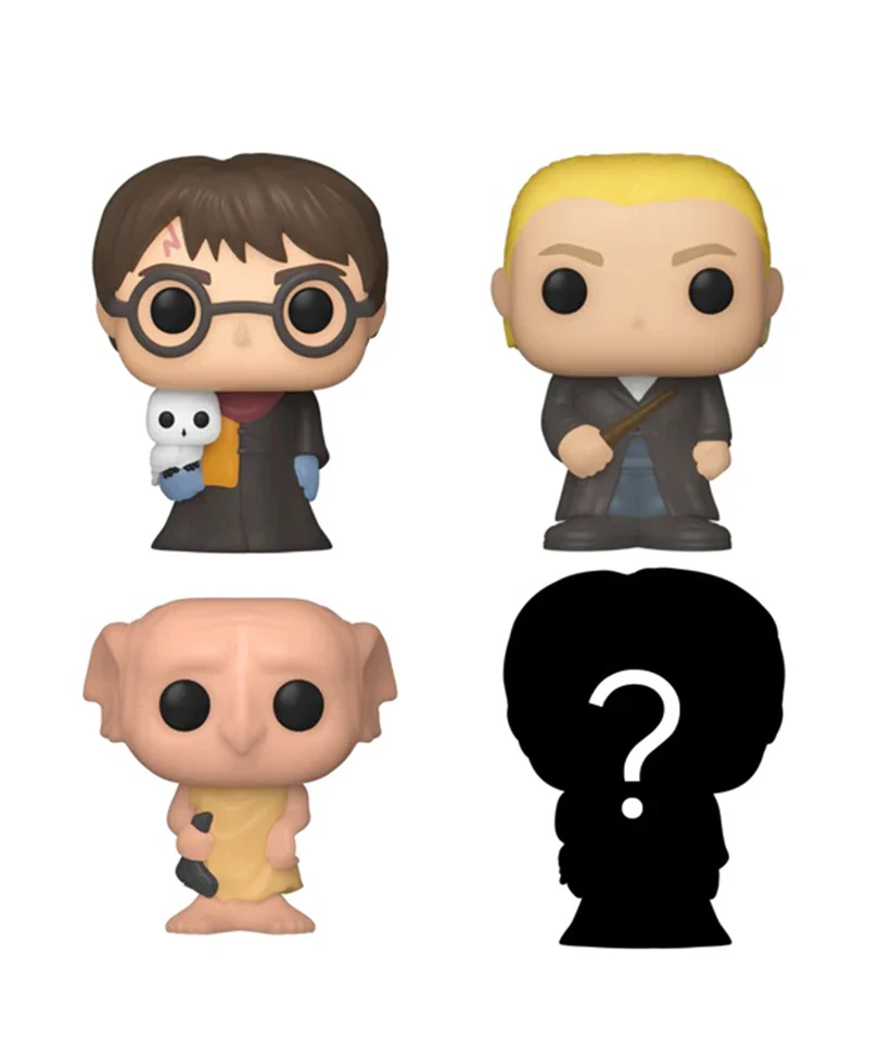 Harry Potter (Robes and Hedwig) / Draco Malfoy / Dobby / Mystery Bitty (4-Pack) - immagine 2