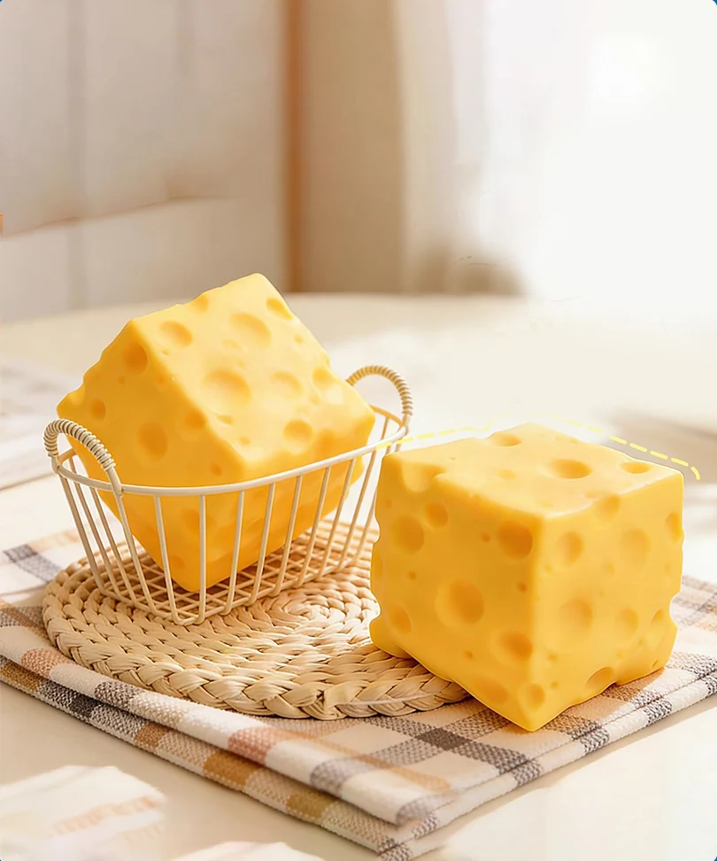 Squishy Formaggio Antistress – Soft Squeeze Toy - immagine 3