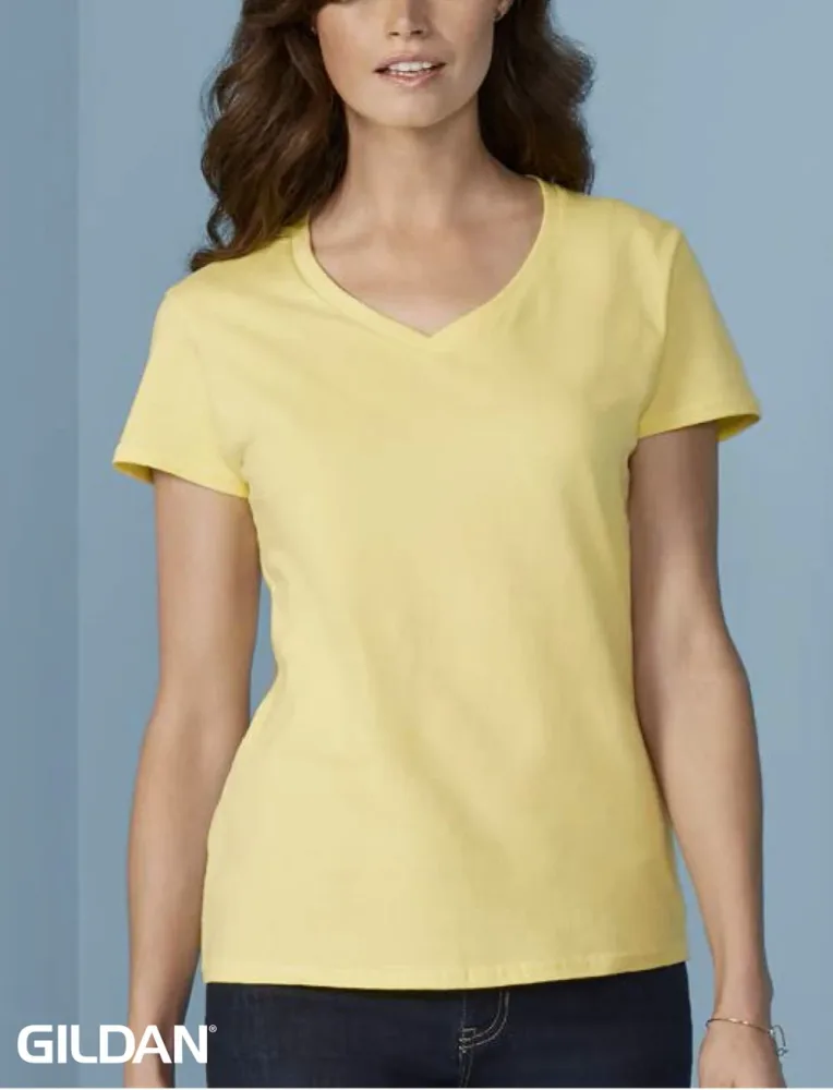 T-Shirt personalizzabile con scollo a V - immagine 2