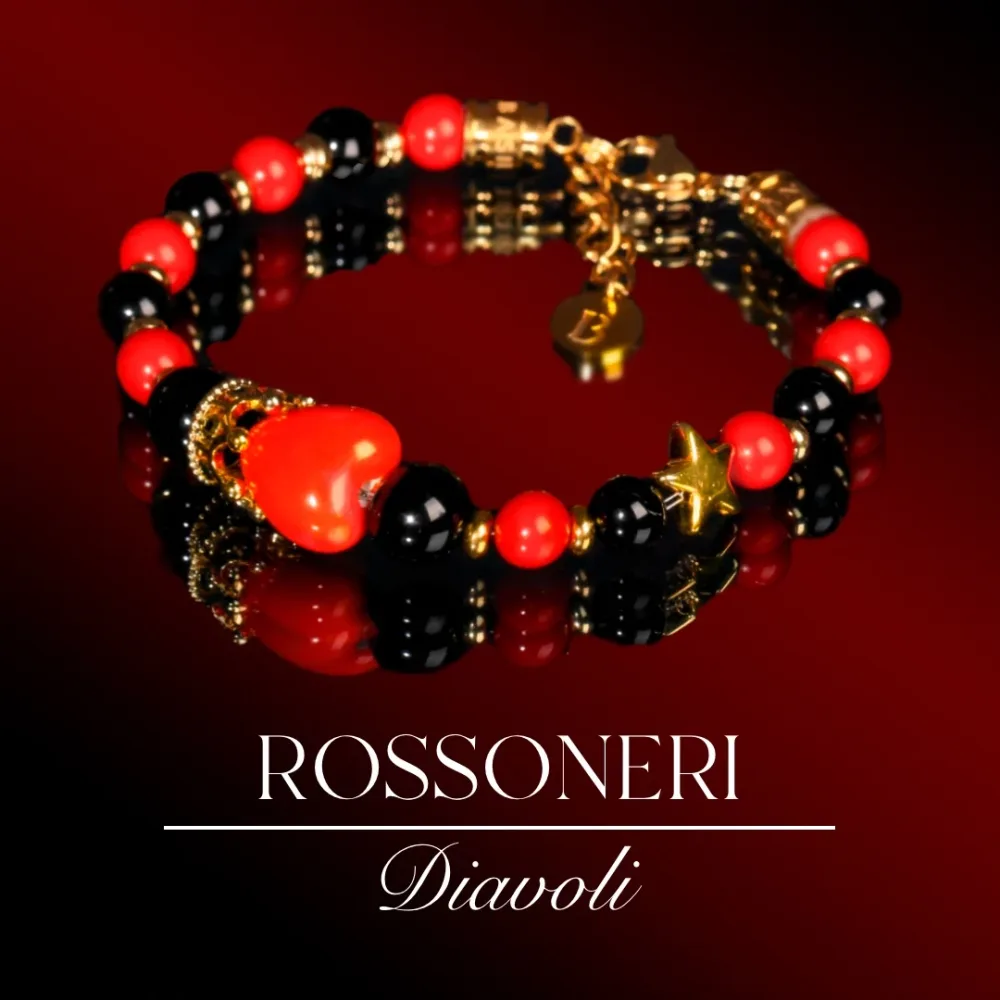 ROSSO NERI GOLD SPECIAL EDITION GANCIO ACCIAO 6 MM