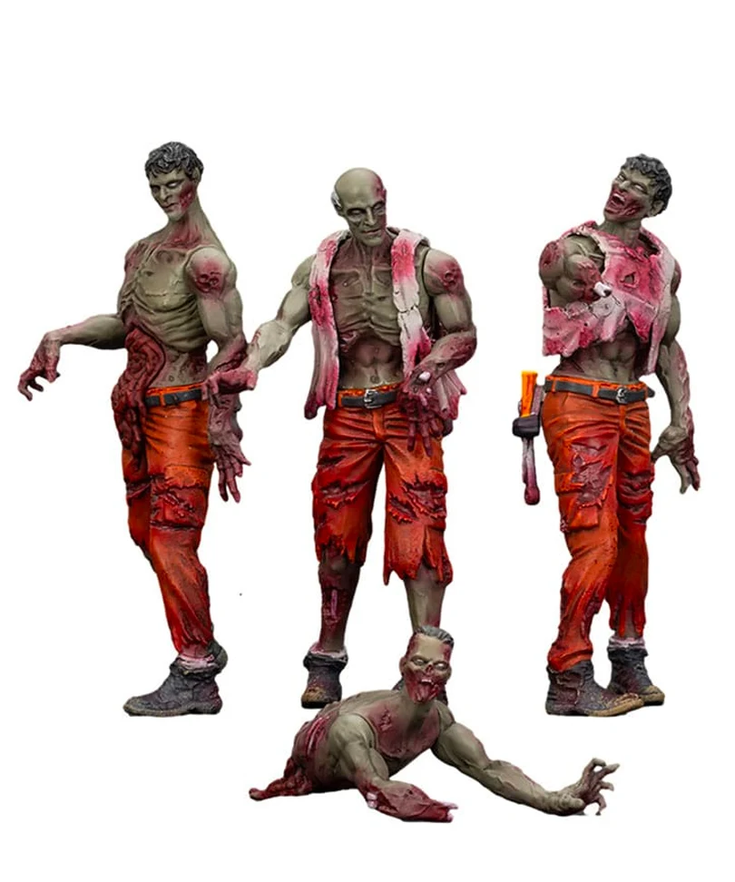 Zombie Dark Source – Action Figures 4-Pack Mechanic Team 8 cm - immagine 3