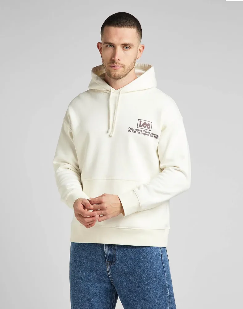 Lee Felpa Uomo Logo Loose Hoodie