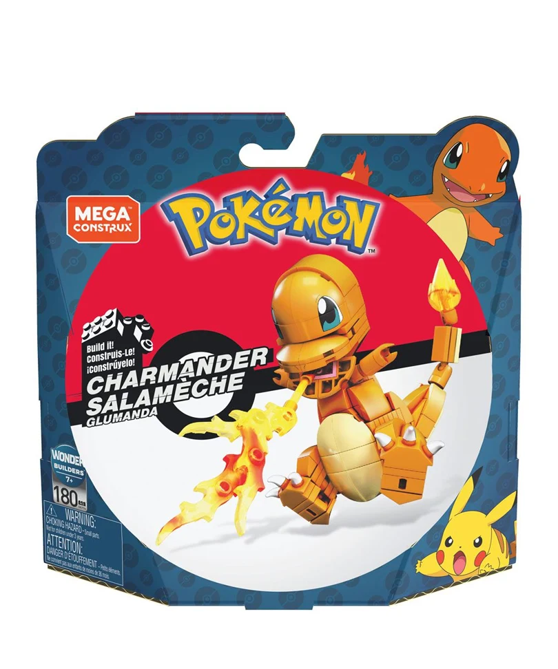 Pokémon Mega Construx Wonder Builders Construction Set Charmander 10 cm - immagine 2