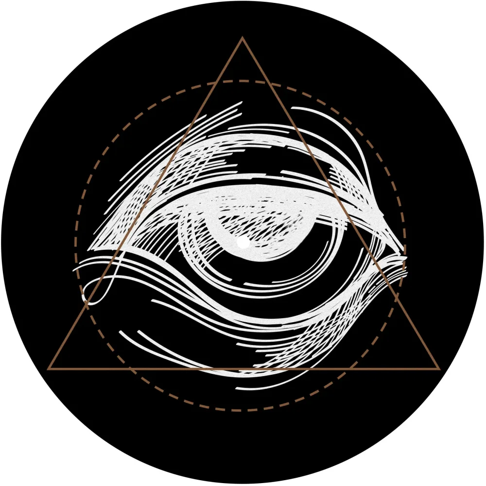 Slipmats 33 TB021 – Panno feltro giradischi Ink lines – Eye