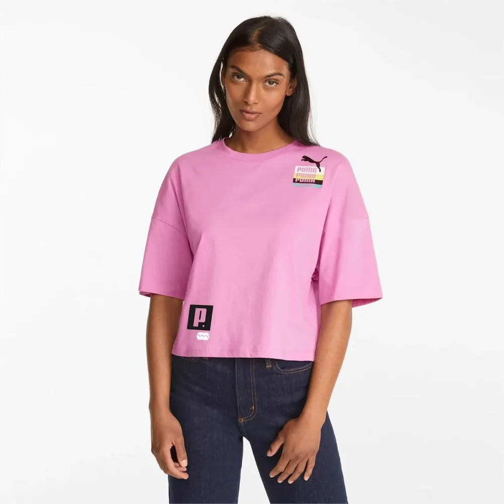 Puma T-Shirt Donna Brand Love Oversized - immagine 3