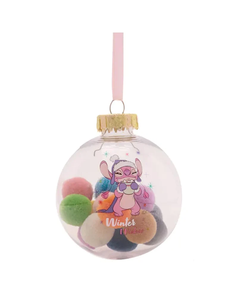 Stitch - Set of 7 Xmas Pom Poms Baubles - immagine 3