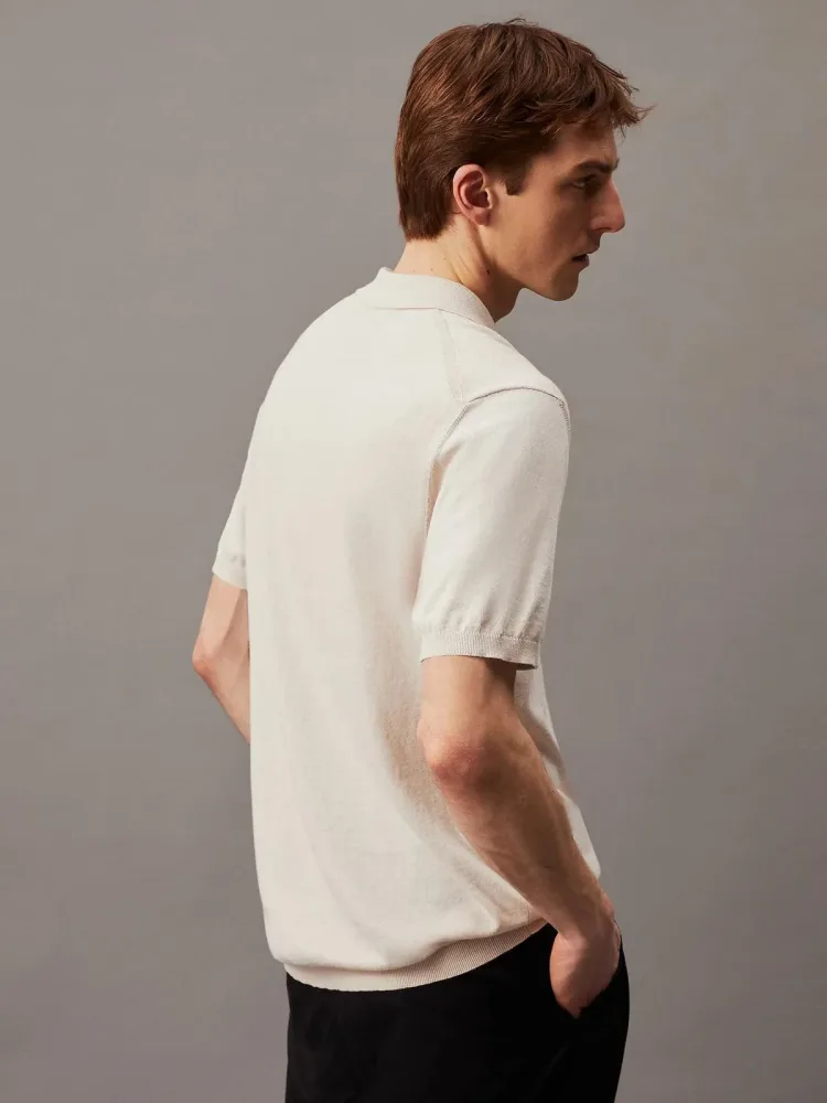 Calvin Klein Polo Uomo Cotton Silk - immagine 2