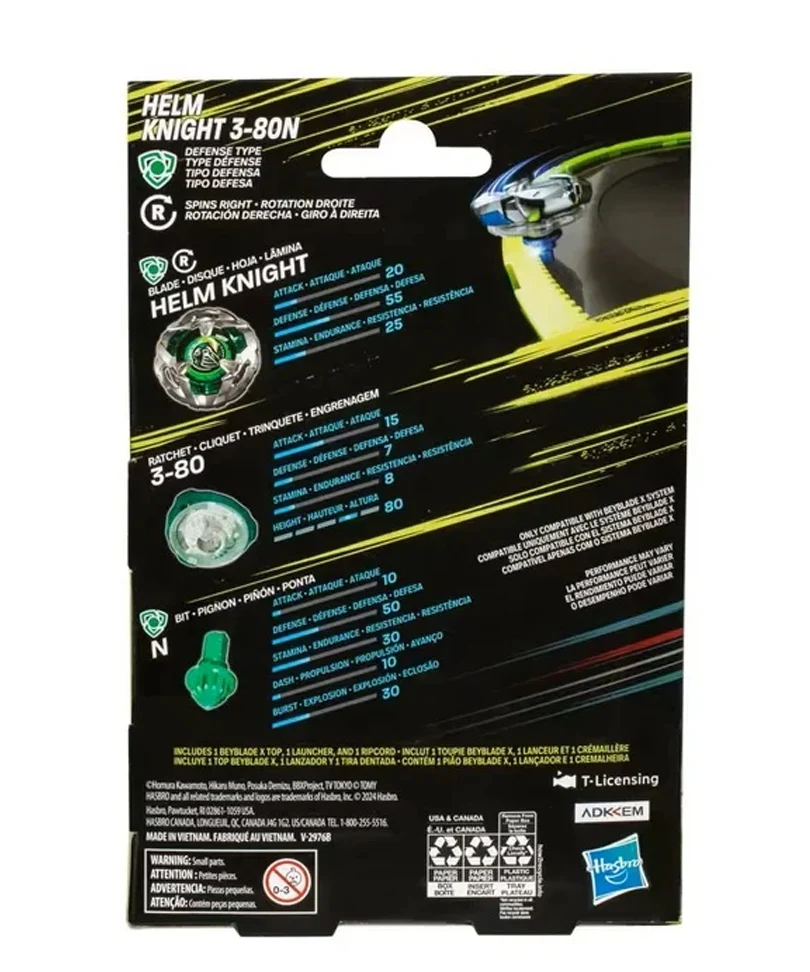 Beyblade X - Starter Pack: Helm Knight 3-80N - immagine 3