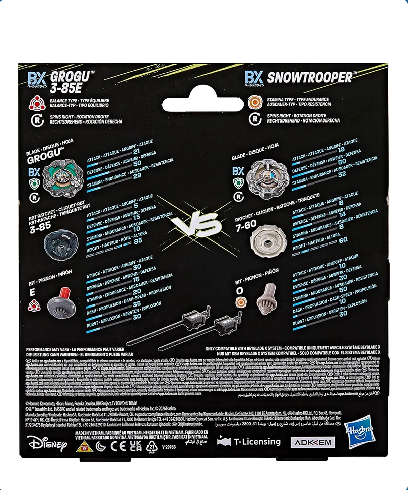 Beyblade X - Star Wars Dual Pack: Grogu & Snowtrooper - immagine 3