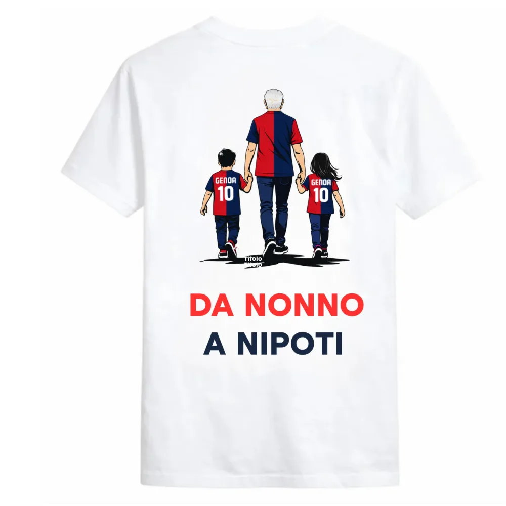 T-shirt Genoa “Da Nonno a Nipoti” | Passione Rossoblù