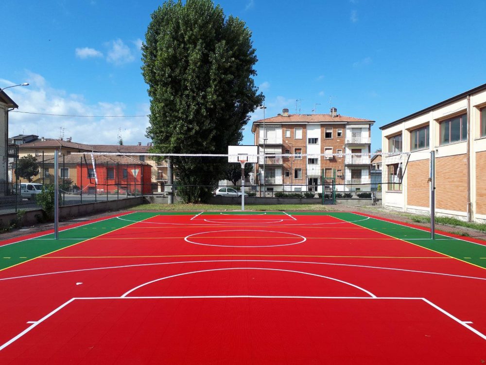 Impianto Pallavolo Monopalo - Acciaio Zincato Ø102mm - Altezza Rete 115-250cm - Installazione a Bussola - Certificato UNI-EN 1271