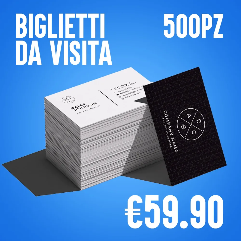 BIGLIETTINI DA VISITA – 500pz.