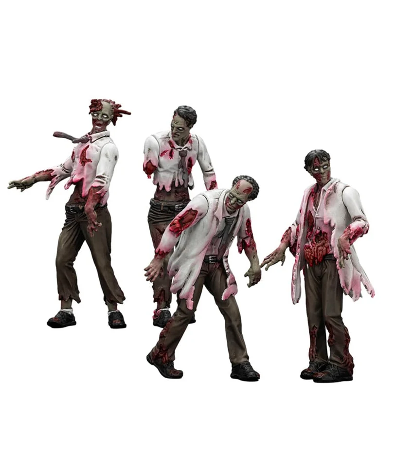Zombie Dark Source - Action Figures 4-Pack Scientists (Male) 8 cm - immagine 2