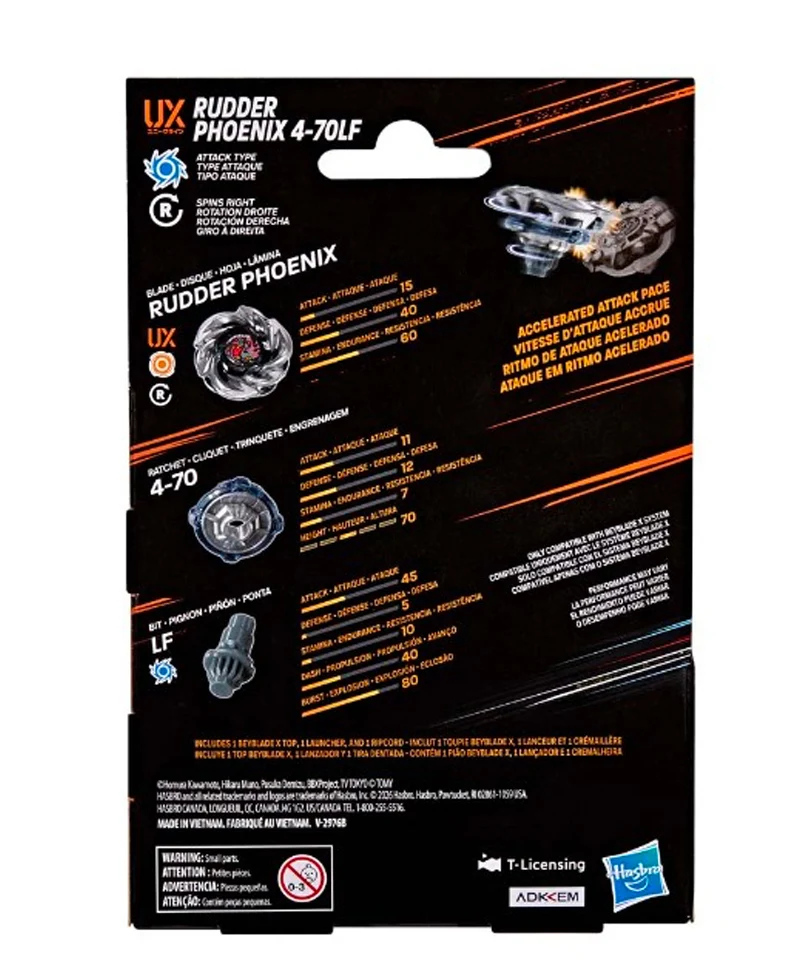 Beyblade X - Booster: Rudder Phoenix 4-70LF - immagine 3
