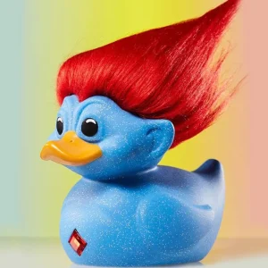 Trolls Glitter Blue Troll (Blue with Red Hair) TUBBZ Cosplaying Duck Collectable Trolls Glitter Blue Troll (Blue with Red Hair) TUBBZ Cosplaying Duck Collectable