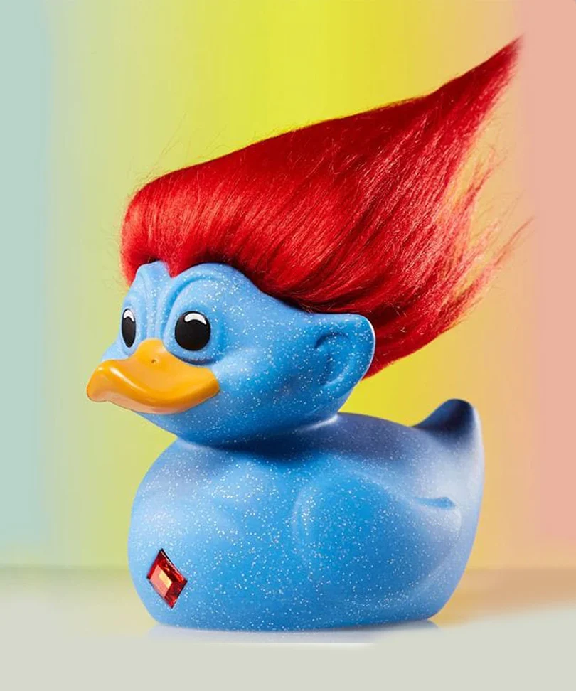 Trolls Glitter Blue Troll (Blue with Red Hair) TUBBZ Cosplaying Duck Collectable