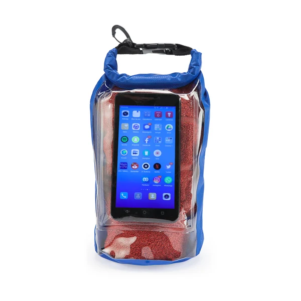 Borsa Impermeabile in Ripstop 3 L – Tasca Cellulare e Chiusura Stagna Borsa Impermeabile in Ripstop 3 L – Tasca Cellulare e Chiusura Stagna