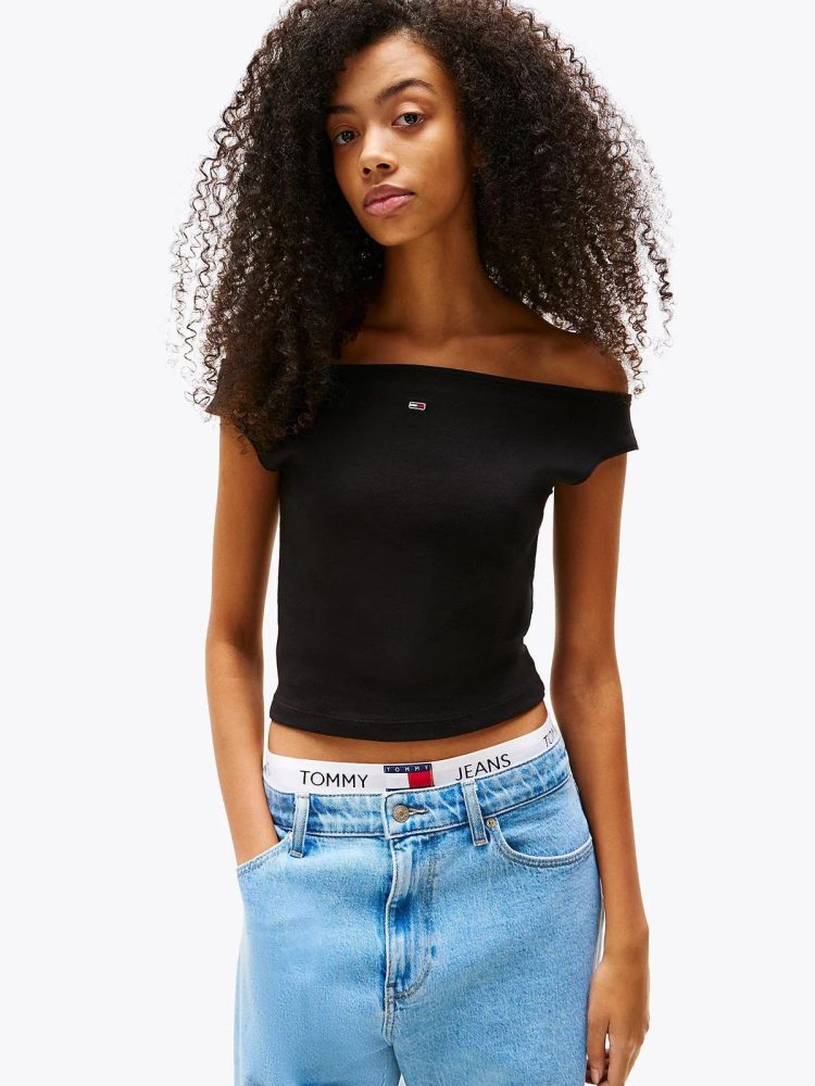 Tommy Hilfiger T Shirt Donna Boat Neck Top