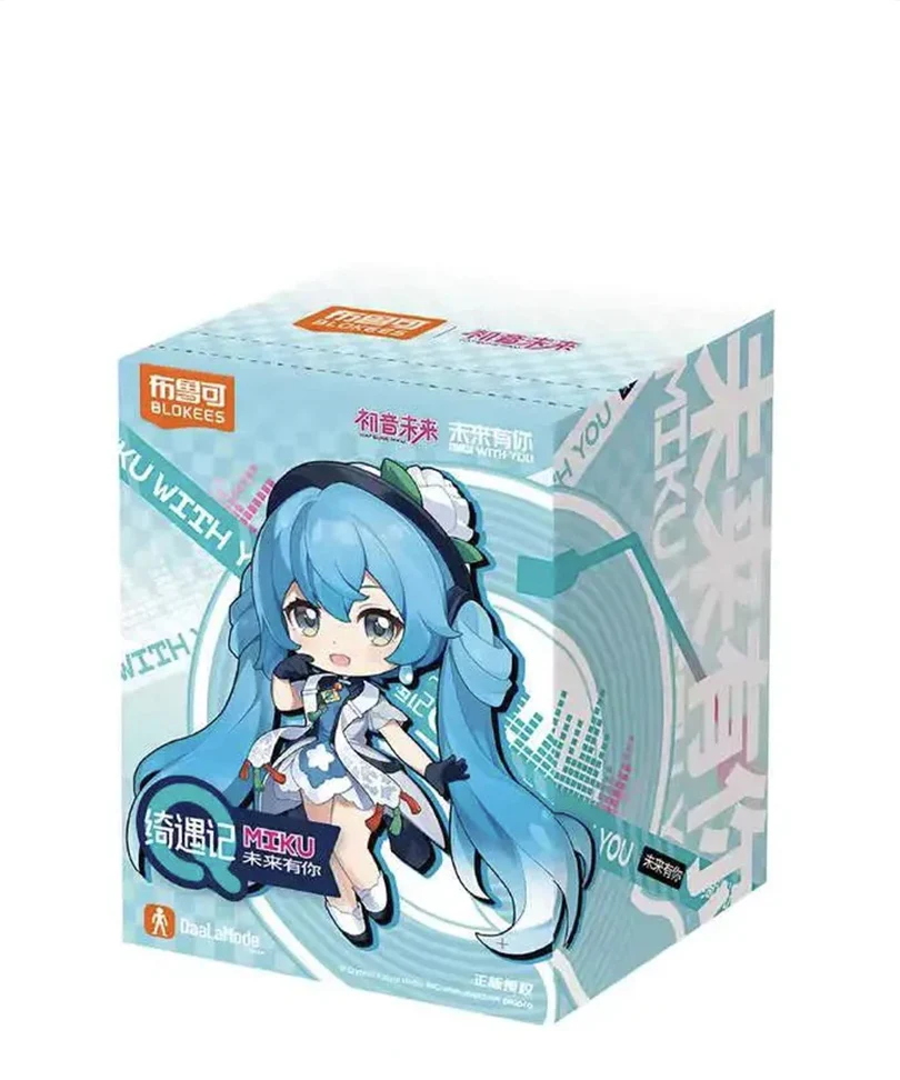 Hatsune Miku Blokees Plastic Model Kit Miku Miku With You Fantastic Q - Blind Box