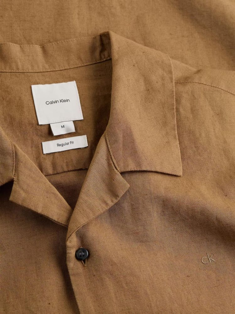 Calvin Klein Camicia Uomo Linen Cotton - immagine 2