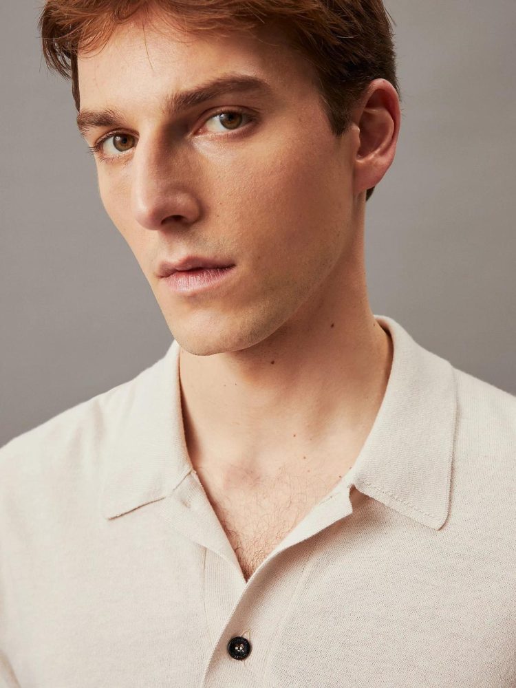 Calvin Klein Polo Uomo Cotton Silk - immagine 3