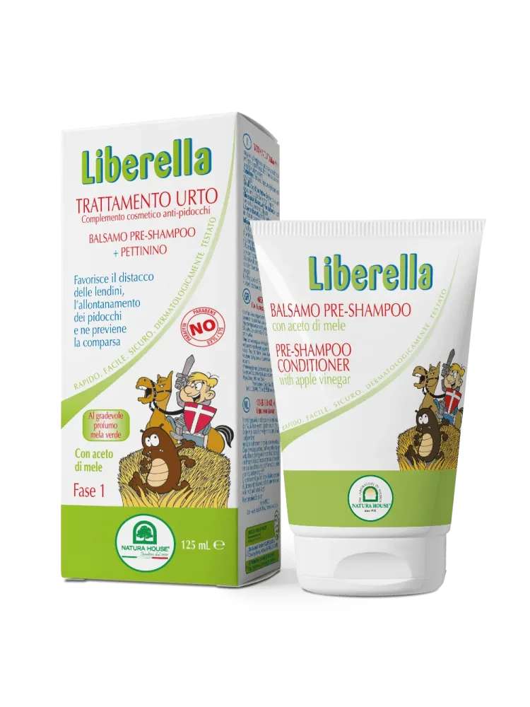 LIBERELLA TRATTAMENTO URTO ANTI PIDOCCHI (BALSAMO) + PETTINE pre-shampoo - immagine 3