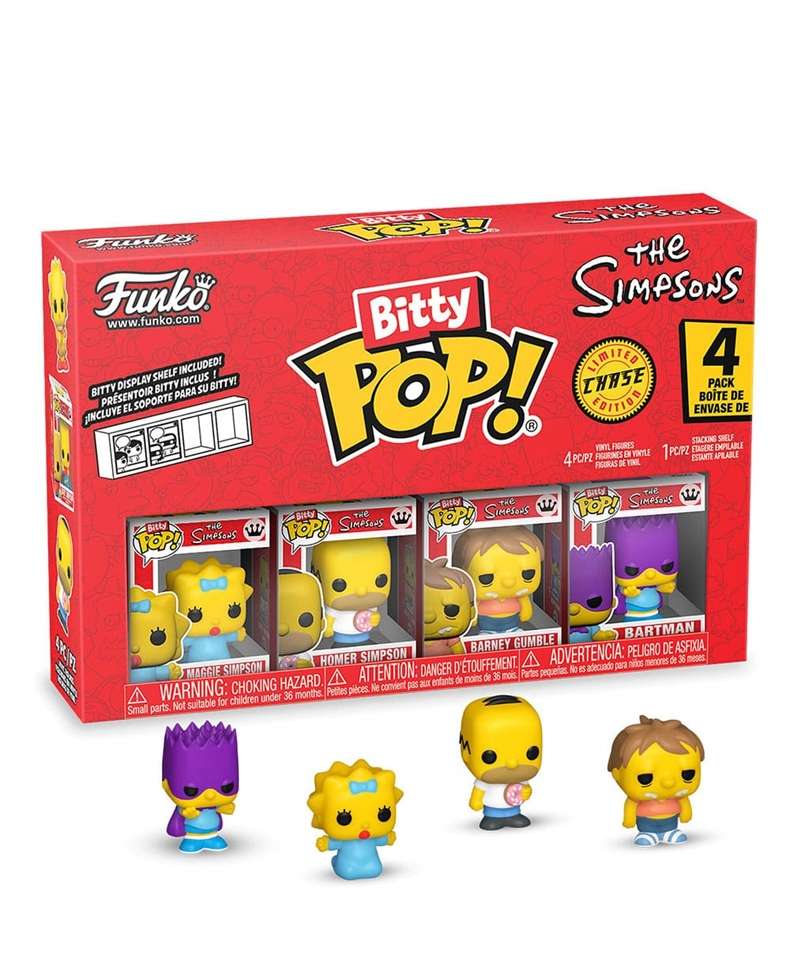Maggie Simpson / Homer Simpson / Barney Gumble / Scegli il tuo Bitty (4-Pack)
