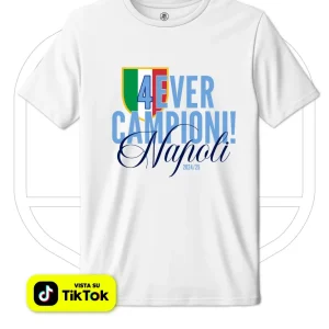 Maglia Napoli 4° Scudetto 2025 – T-Shirt Celebrativa Campioni d’Italia Maglia Napoli 4° Scudetto 2025 – T-Shirt Celebrativa Campioni d’Italia
