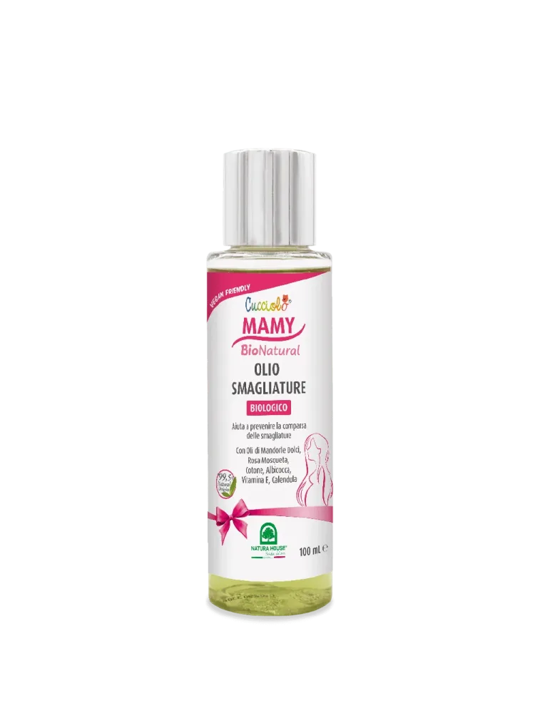 CUCCIOLO Mamy BIO Natural OLIO SMAGLIATURE Biologico - in Gravidanza Azione Elasticizzante Forte - immagine 2