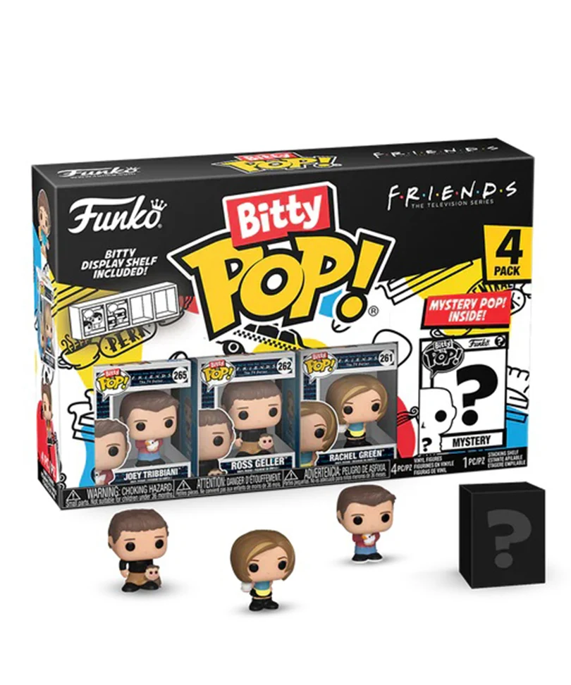 Joey Tribbiani / Ross Geller / Rachel Green / Mystery Bitty (4-Pack)