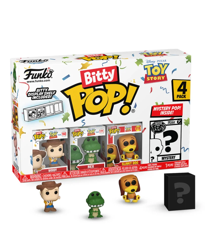 Woody / Rex / Slinky Dog / Mystery Bitty (4-Pack)