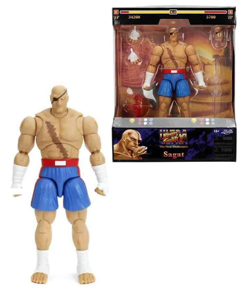 Street Fighter II: Sagat – Action Figure Deluxe in Scala 1:12 Street Fighter II: Sagat – Action Figure Deluxe in Scala 1:12