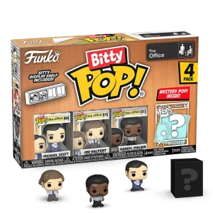 Michael Scott / Jim Halpert / Darryl Philbin / Mystery Bitty (4-Pack) Michael Scott / Jim Halpert / Darryl Philbin / Mystery Bitty (4-Pack)