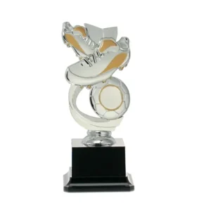 Trofeo Calcio Argento 18 cm – Figura in Plastica Base Resina Trofeo Calcio Argento 18 cm – Figura in Plastica Base Resina