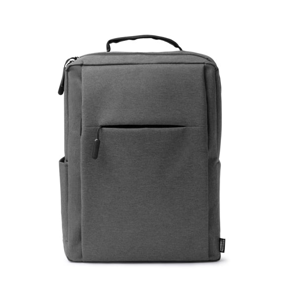 Zaino in RPET 600D Screziato 14L – Scomparto Laptop 15", Tasca Esterna Zip e Cinghia Trolley - immagine 3