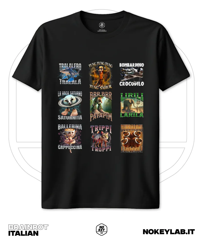 T-shirt Brainrot – L’ossessione diventa outfit
