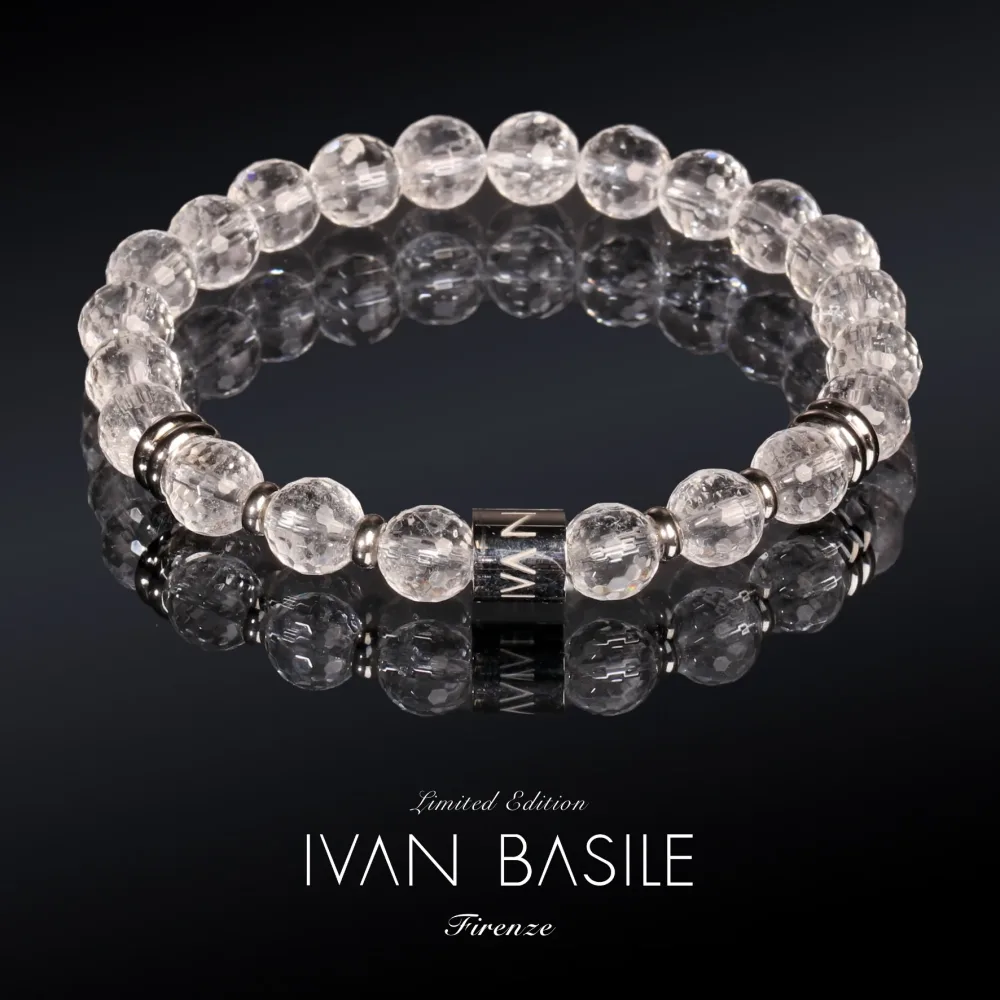 CRISTALLO DI ROCCA Bracciale elastico 8mm