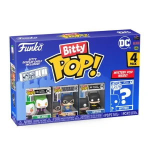The Joker / Batgirl / Batman (Classic Black) / Mystery Bitty (4-Pack)